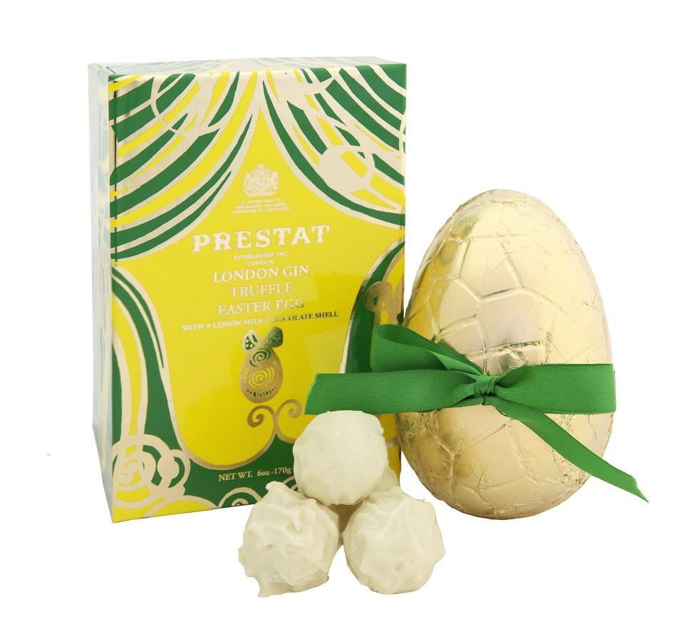 <p><a rel="nofollow noopener" href="http://www.prestat.co.uk/shop/london-gin-truffle-easter-egg-170g.html" target="_blank" data-ylk="slk:Prestat, £17.50;elm:context_link;itc:0;sec:content-canvas" class="link ">Prestat, £17.50</a> </p>