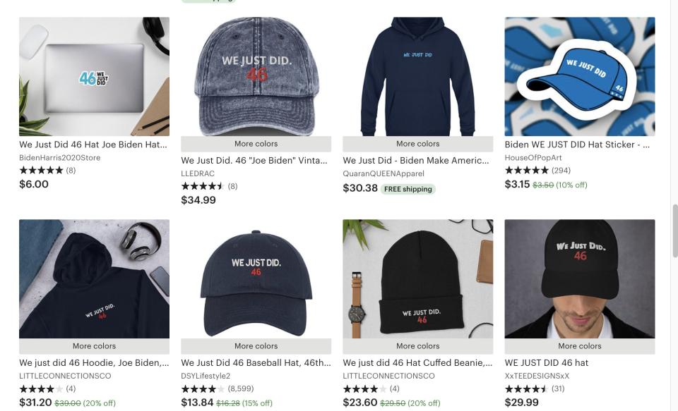 etsy we just did hat search