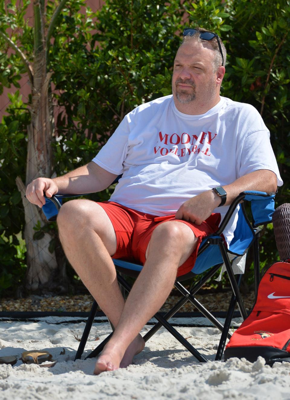 Cardinal Mooney beach volleyball coach Chad Davis has his team off to a 10-0 start.