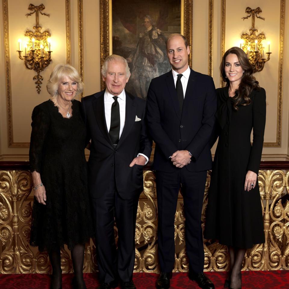 Camilla, Queen Consort, King Charles III, Prince William, Princess Kate