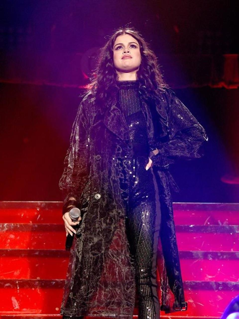 <p>Selena Gomez performs in Chicago, December 2015.</p>