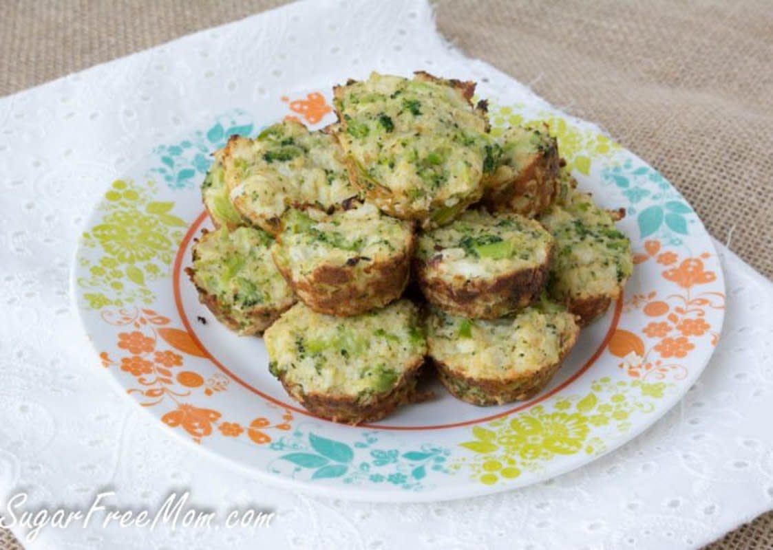 <p>Sugar Free Mom</p><p>A perfect picky-eater-friendly finger food, without the guilt!</p><p><a href="http://www.sugarfreemom.com/recipes/broccoli-cauliflower-quinoa-bites-low-carb-gluten-free/" rel="nofollow noopener" target="_blank" data-ylk="slk:Get the recipe!;elm:context_link;itc:0;sec:content-canvas" class="link rapid-noclick-resp">Get the recipe!</a></p>