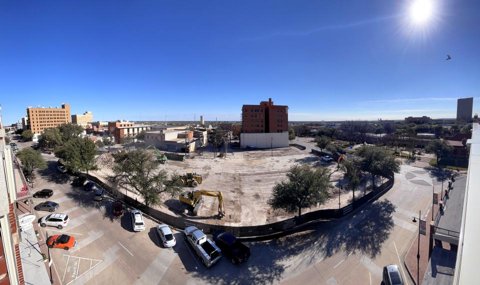 A panoramic photograph of the former Abilene Reporter-New site, taken from the roof of the Grace Museum Tuesday Dec. 13.