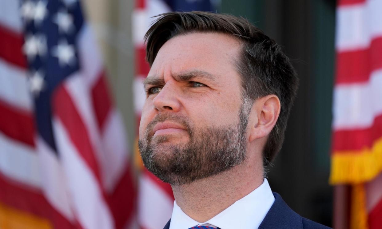 <span>JD Vance couched his criticism of Tim Walz in accusations that the Minnesota governor had never been in a combat zone.</span><span>Photograph: Alex Brandon/AP</span>