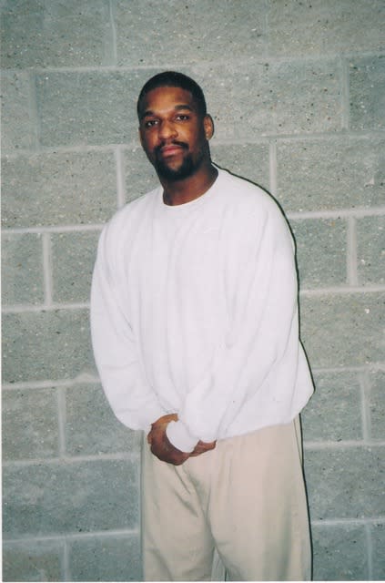 Corey Johnson, a federal prisoner on death row, at the federal penitentiary in Terre Haute, Ind.<span class="copyright">Courtesy attorneys for Corey Johnson</span>