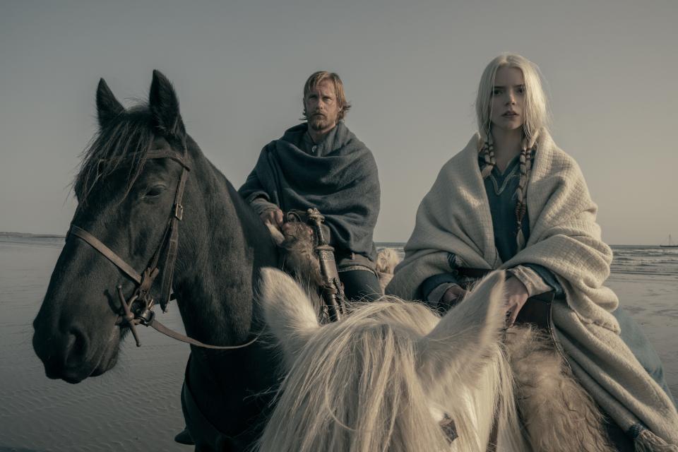 Amleth (Alexander Skarsgård) befriends the enslaved Olga (Anya Taylor-Joy) in "The Northman."