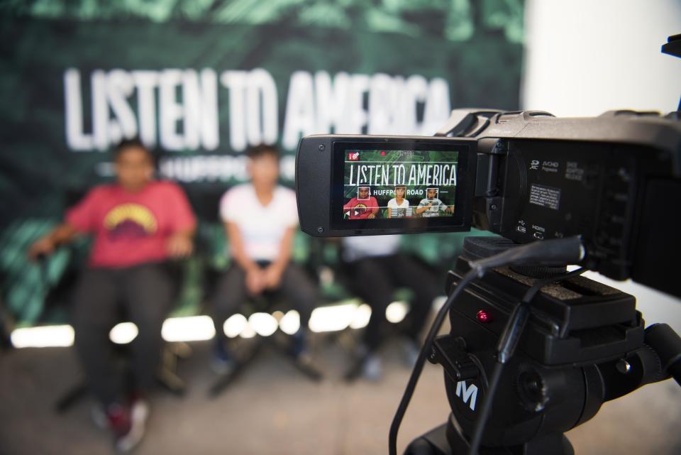 Students are interviewed during HuffPost's visit to Albuquerque.