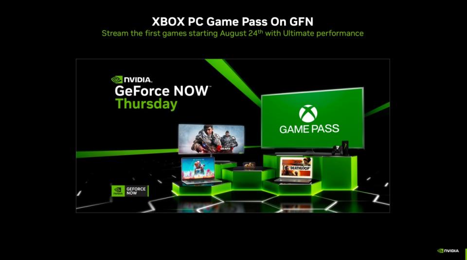 ▲更多Xbox PC Game Pass遊戲可透過Geforce Now雲端串流遊戲服務遊玩