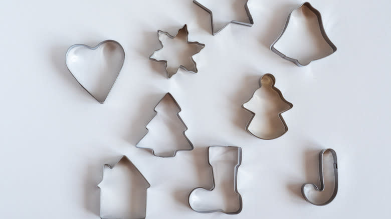 a variety of cookie cutters