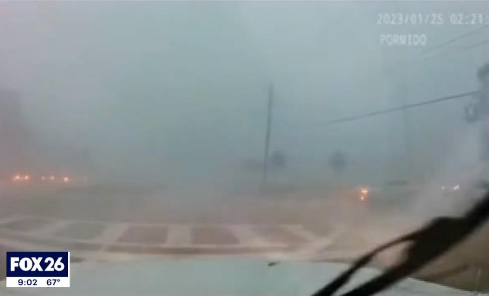 Woman’s dashcam Video Captures Moment She Was Trapped Inside Tornado