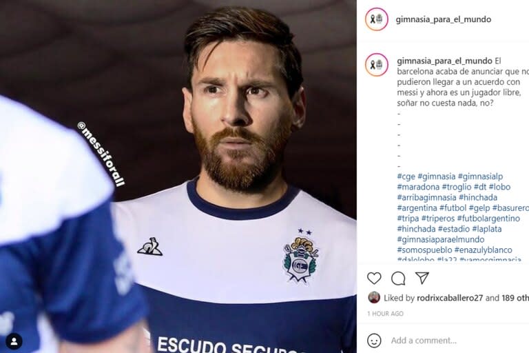 Los hinchas de Gimnasia, el último club que dirigió Diego Armando Maradona, lanzaron la apuesta en las redes sociales