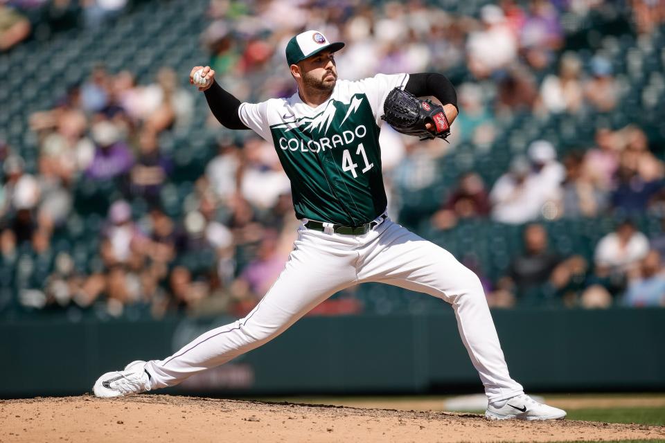 Riley Pint made one appearance in the majors last season with the Rockies.