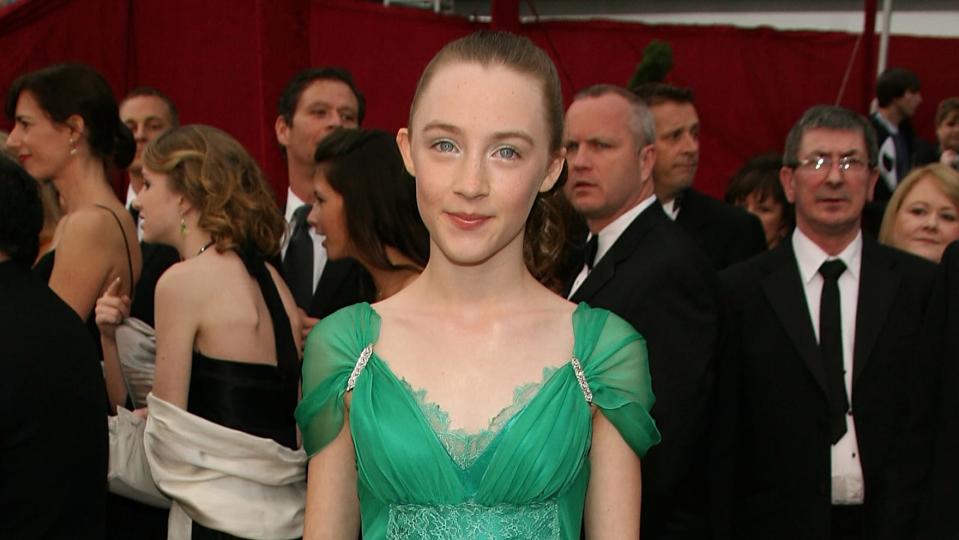 Saoirse Ronan was just 13 years old when she got her first Oscar nomination for Atonement in 2008. (Getty)