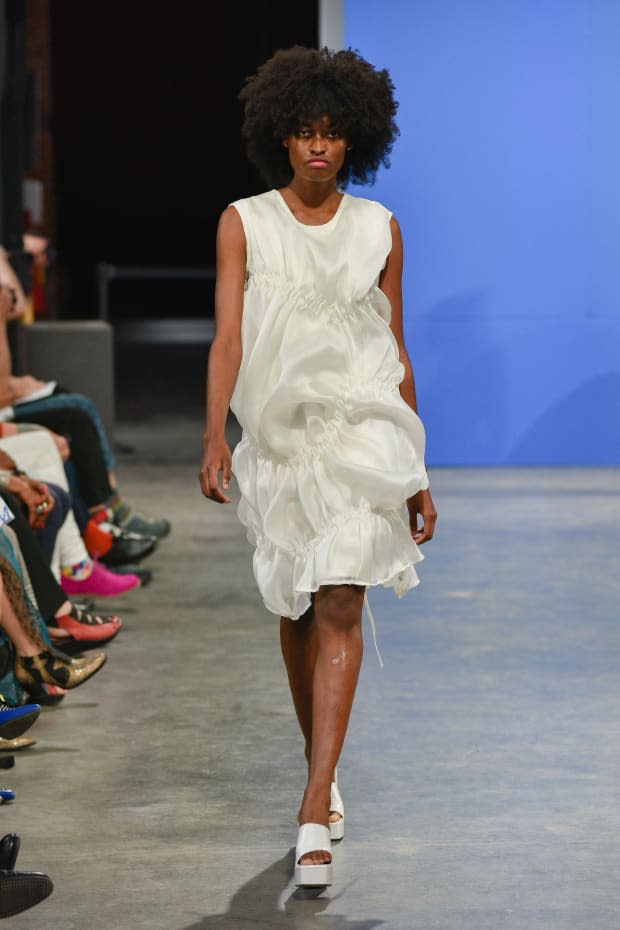 <p>A look by designer Dominique Fiorini. Photo: Courtesy of Pratt</p>