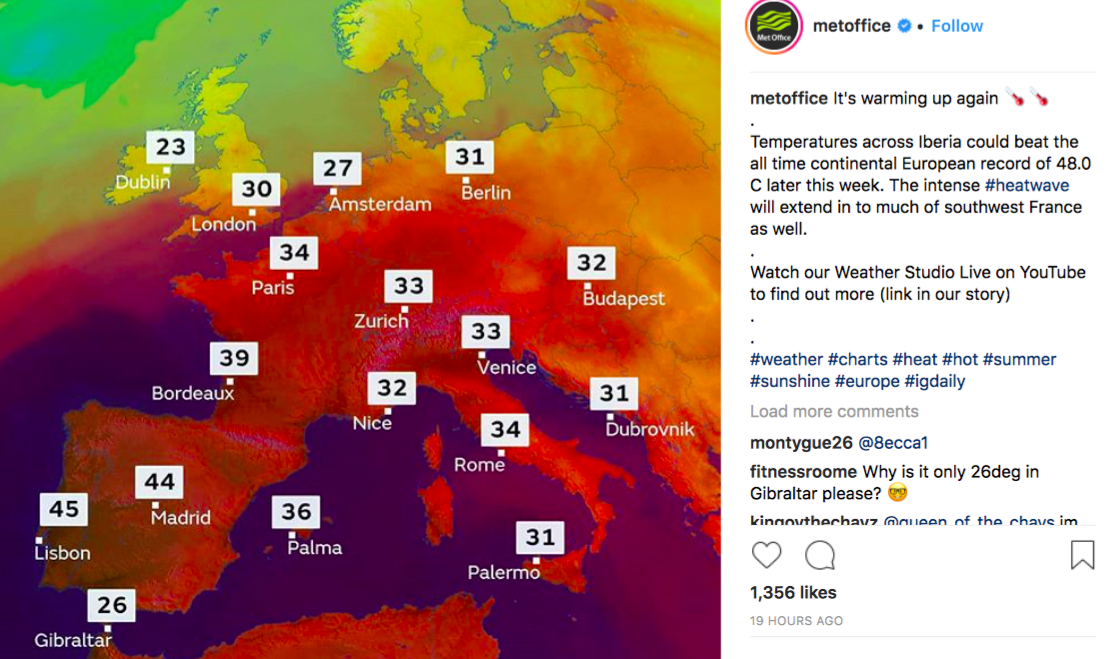 <em>Temperatures could reach as high as 48C, according to the Met Office (Met Office)</em>