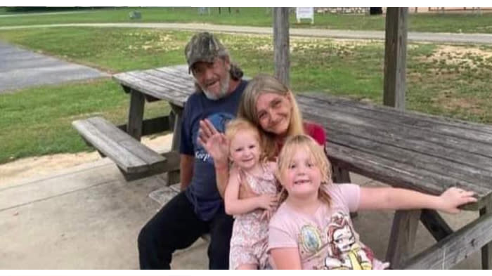 Jimmy Ray Matthews (left) with his wife and two granddaughters. Photo courtesy: Dillon Matthews