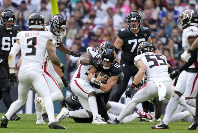 Inactives: Falcons vs. Jaguars at Wembley Stadium