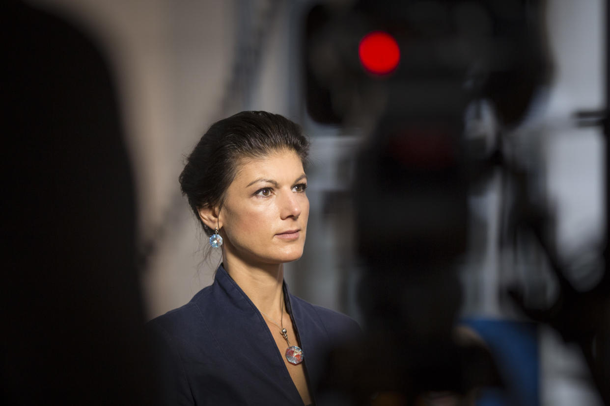 Sahra Wagenknecht hält die Mehrheit der AfD-Wähler nicht für rechtsextrem (Bild: Getty Images)