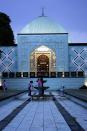 <b>HAMBURG, GERMANY:</b> Children play outside the Imam-Ali mosque at the Aussenalster in Hamburg, Germany.