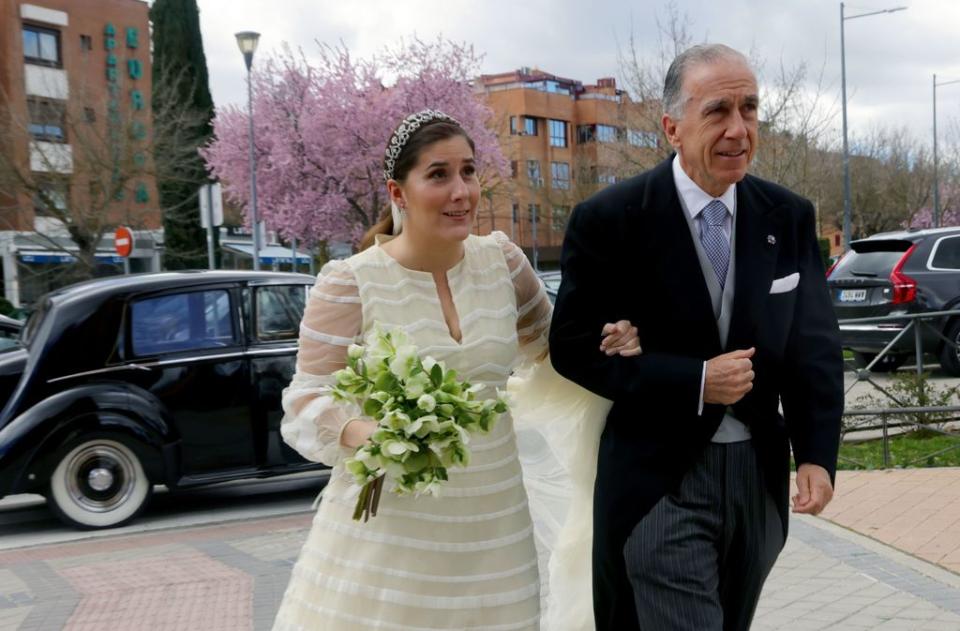 Marta Urquijo con su padre