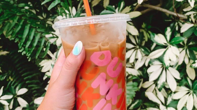 iced coffee drink from Dunkin' 
