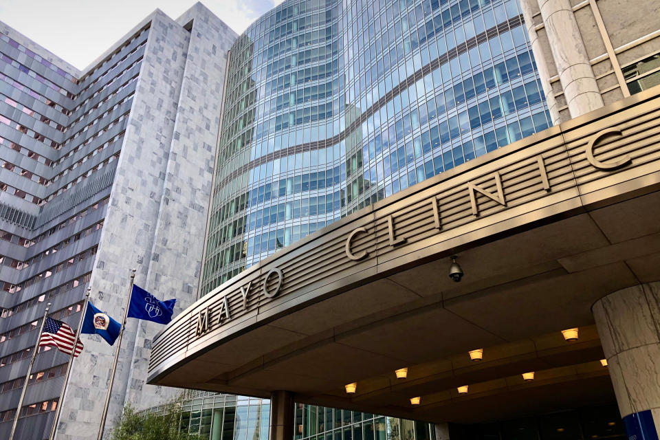 The Mayo Clinic in Rochester, Minn. (Kerem Yucel / AFP via Getty Images file)