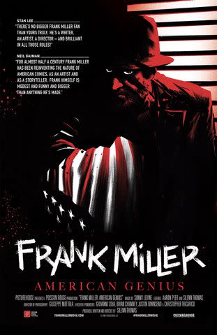 <p>Poisson Rouge Pictures</p> The 'Frank Miller: American Genius' Poster.