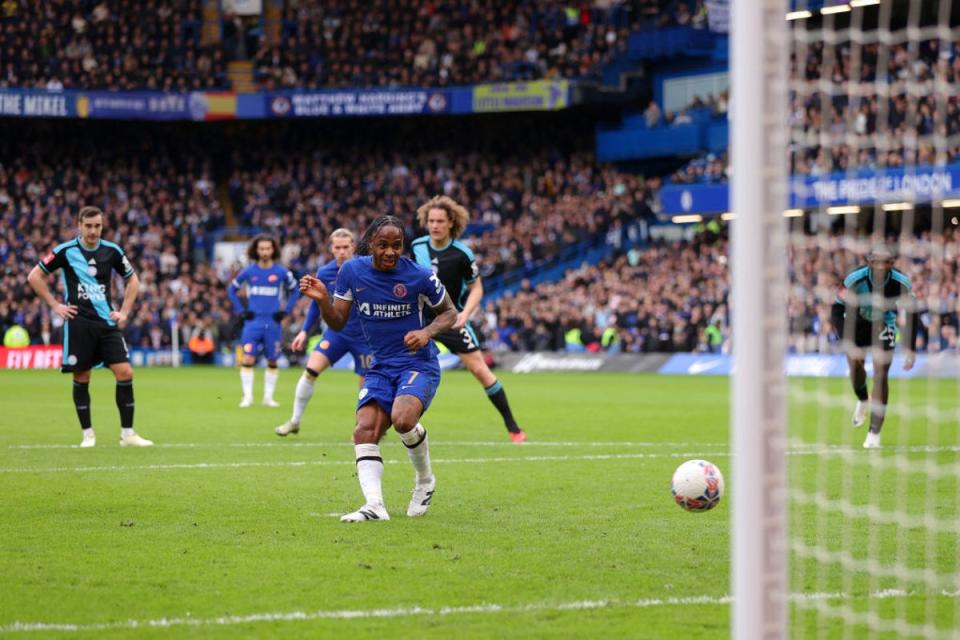 Raheem Sterling’s penalty was saved (Getty Images)