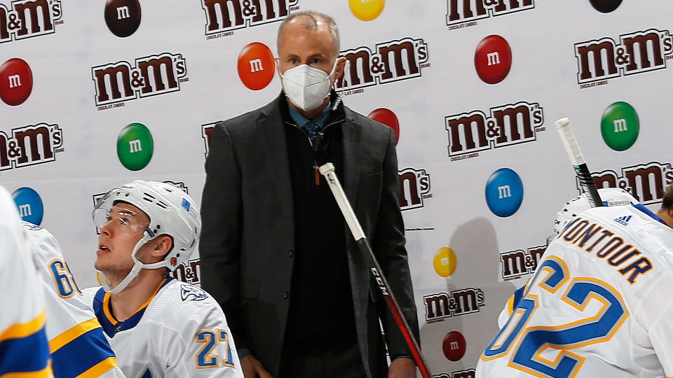 Ralph Krueger is out as Buffalo Sabres head coach. (Photo by Andy Marlin/NHLI via Getty Images)