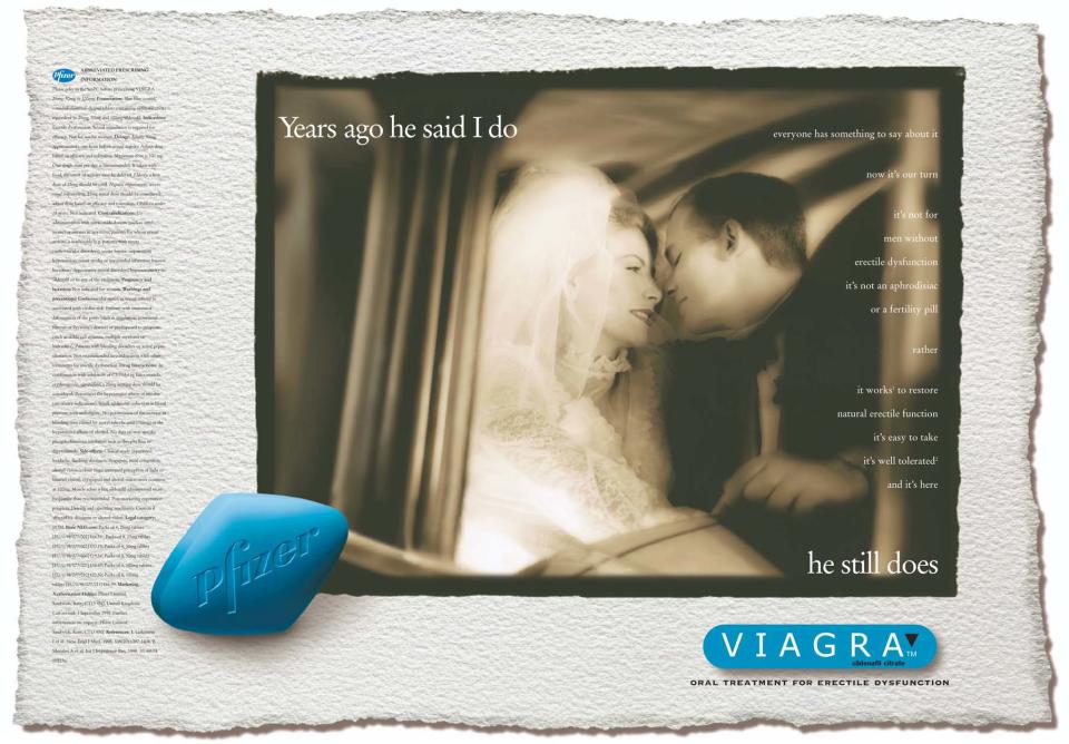 Publicidad del viagra en 2006.