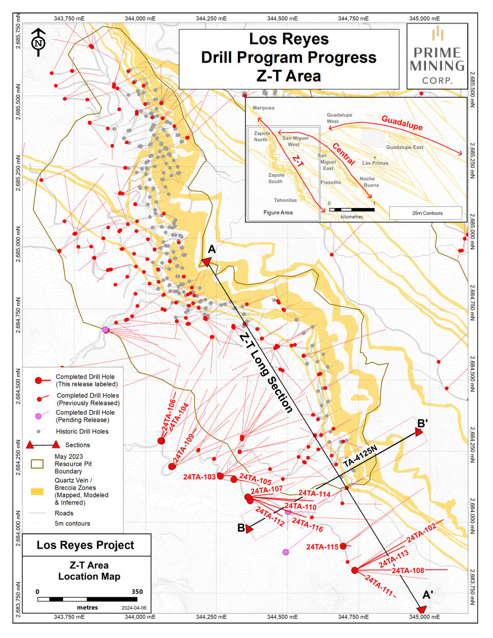 Figure 2 Z-T Drill Program Progress_Apr 2024