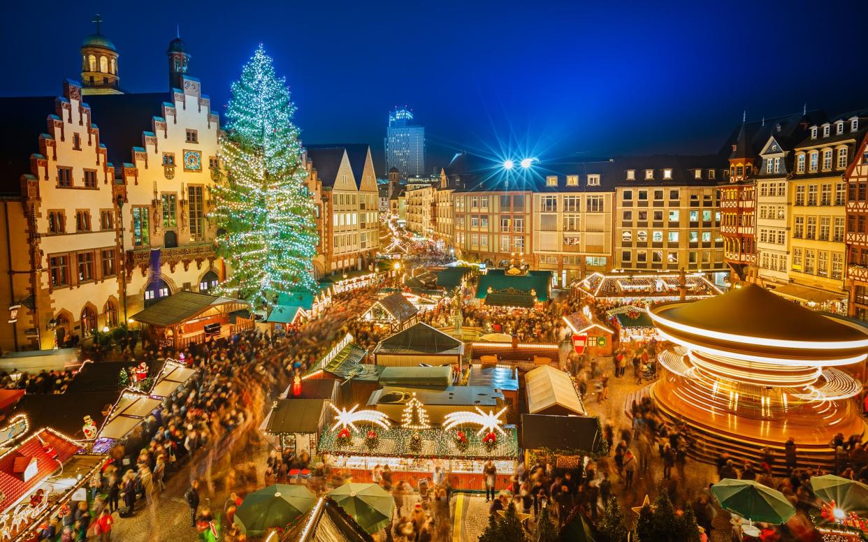 Frankfurt's Christmas market is going ahead this year, and many winter river cruises include a visit to it - GETTY