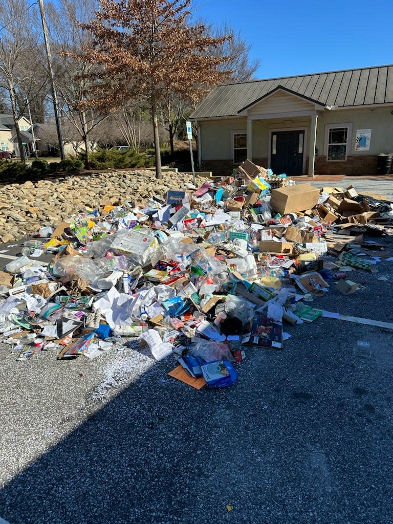 On Sunday, Jan. 28, workers from Greenville's Department of Public Works searched through piles of recycling for a local resident's lost wedding ring.