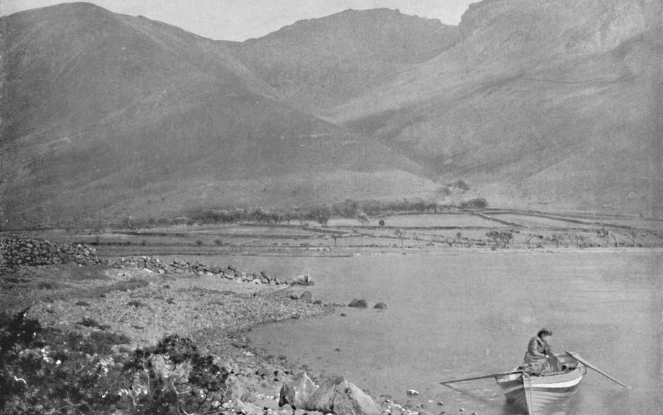 boat beneath scafell - Getty