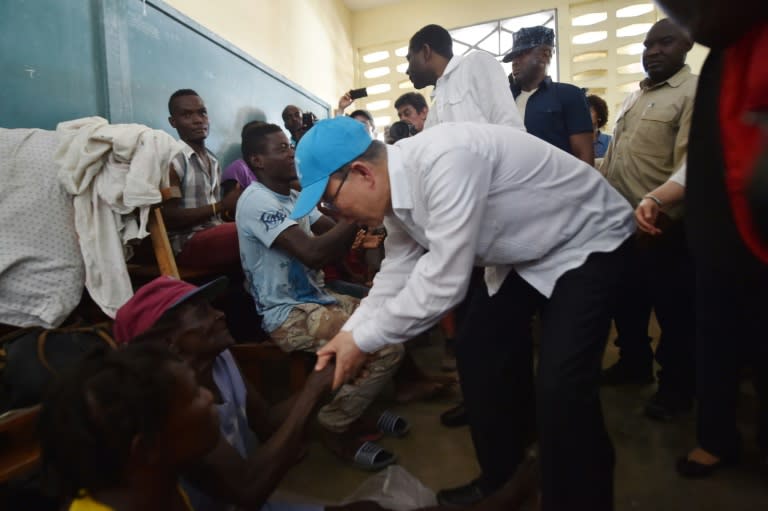 UN Secretary-General Ban Ki-moon, who visited Haiti on October 15, 2016, is due to announce a fund of $200 million to build up Haiti's health infrastructure