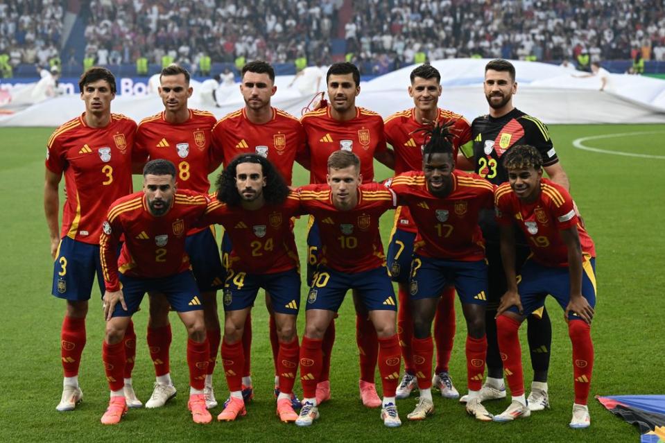 Alineación selección española. Final Eurocopa 2024