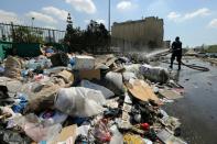 The "You Stink" campaign began in response to a trash crisis that started with the closure of Lebanon's largest landfill in mid-July resulting in garbage piling up on the streets of Beirut and beyond