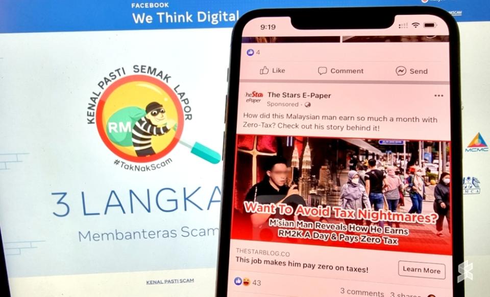 As highlighted repeatedly, Meta behaves in a manner where it prioritises revenues over user safety. Most of the scam ads on its platform can be avoided if it conducts basic checks on new advertisers but most of these scam ads continue to be approved automatically. ― SoyaCincau pic