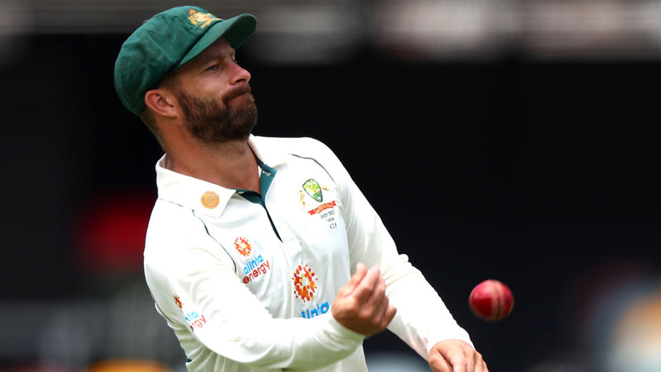 Matthew Wade has been dropped from the Australian Test team for the tour of South Africa. (Photo by PATRICK HAMILTON/AFP via Getty Images)