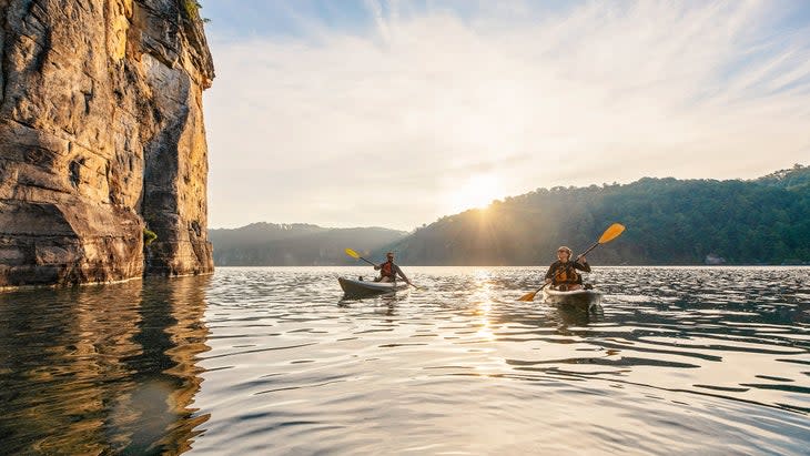 <span class="article__caption">Summersville Lake, a boating-climbing-hiking area near Fayetteville, West Virginia.</span> (Photo: Courtesy Ascend)