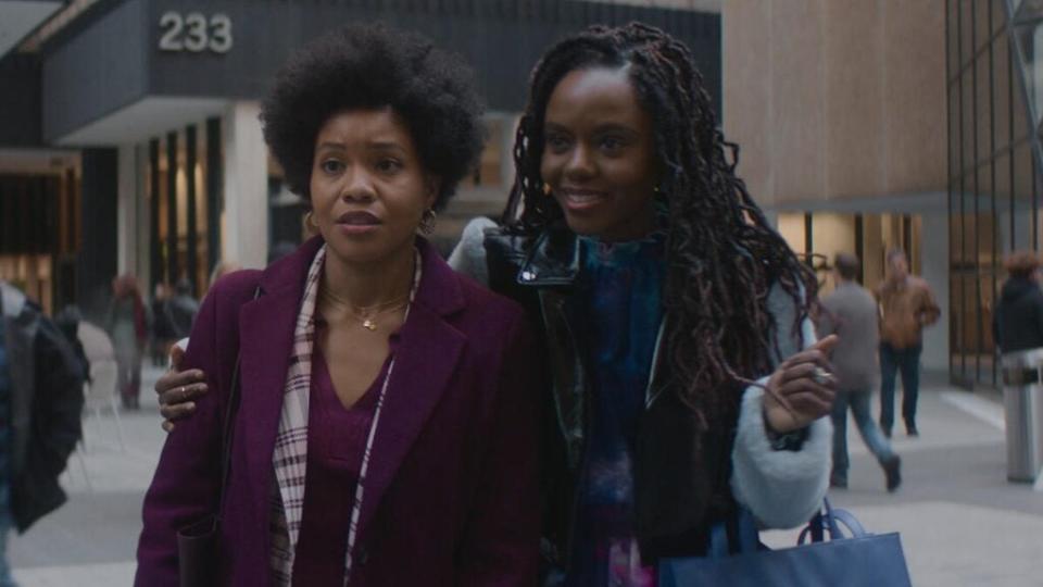 Sinclair Daniel and Ashleigh Murray in “The Other Black Girl” (Hulu)