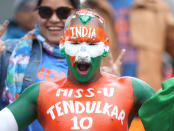 Fan showing support for legendary Indian cricket Sachin Tendulkar (Photo by Martin Rickett/PA Images via Getty Images)