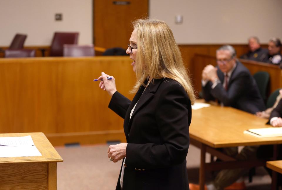 Monroe County DA Sandra Doorley makes her pre-sentencing statement and urging Judge Julie Hahn to sentence Kelvin Vickers to life without parole. That was the sentence he received.