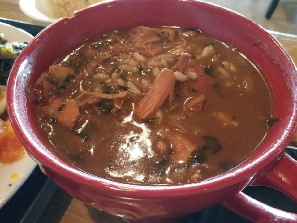 Pamela's Bayou In A Bowl gumbo