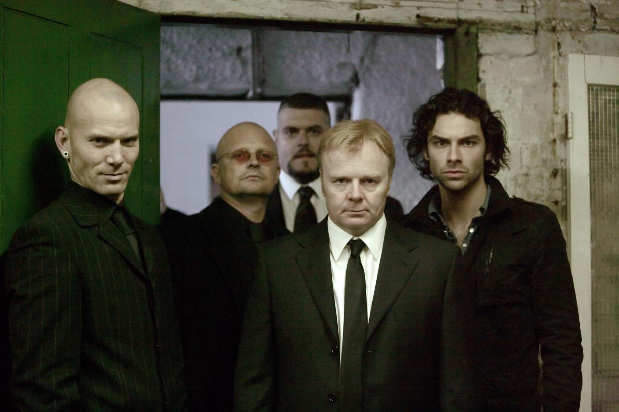 **THIS IMAGE IS UNDER STRICT EMBARGO UNTIL 00:01HRS TUESDAY 24th FEBRUARY 2009** Picture shows: Herrick (Jason Watkins), Mitchell (Aidan Turner) - Assorted Vampires [all extras]. TX: BBC THREE, Sunday TBC