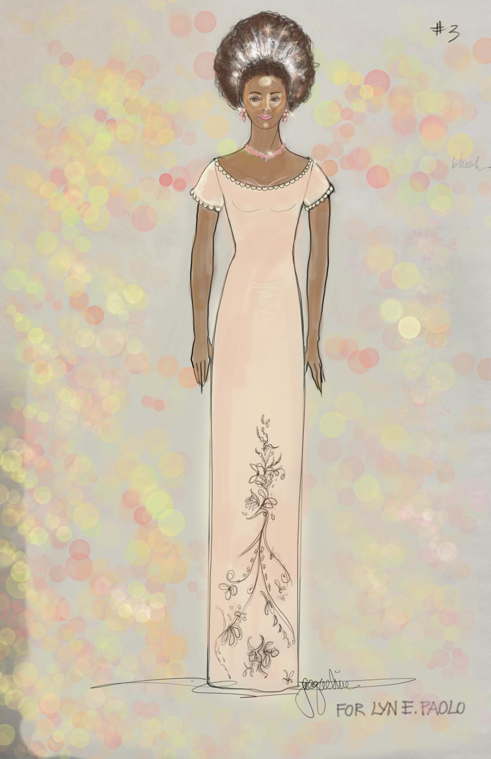 Bridgerton - Collection - Bridal Gown - Costume Designer Lyn Elizabeth Paolo - Sketch