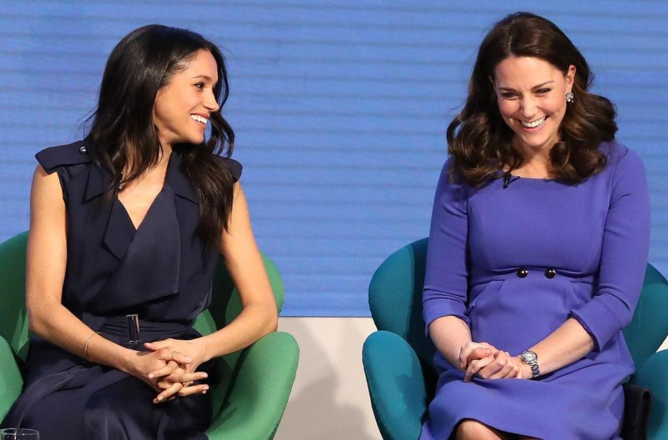 Inspired: Megan spoke about women's issues at a recent forum for the Royal Foundation (Chris Jackson/Pool/AFP/Getty Images)