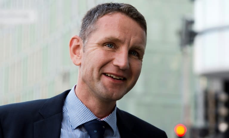 Bjoern Hoecke is chairman of the German rightwing populist party AfD in the central state of Thuringia