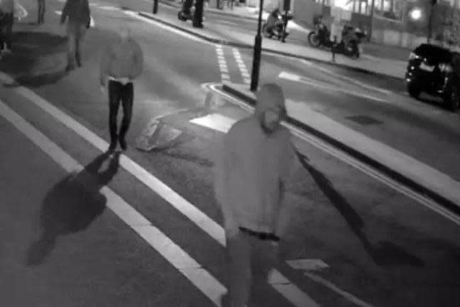 Detectives are looking for six men and one woman (Westminster Police)