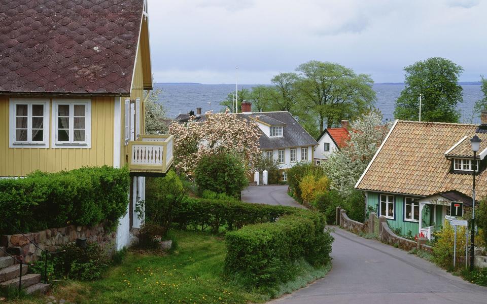 small European town in Arild, Sweden